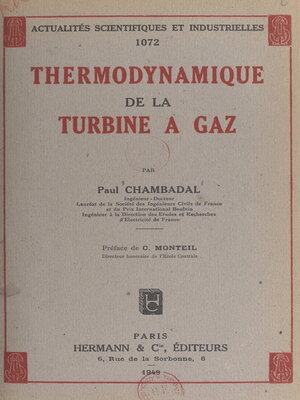 cover image of Thermodynamique de la turbine à gaz